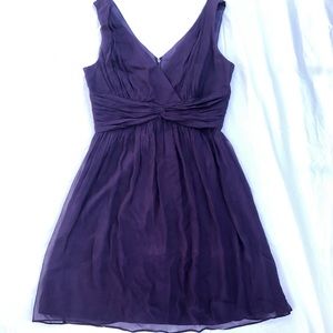 Beautiful Purple Donna Morgan Bridesmaids Dress
